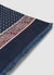 Foulard long avec imprimé et franges