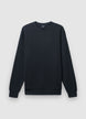 Sweat-shirt à col rond en tissu texturé - S