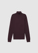 Pull col roulé uni - S
