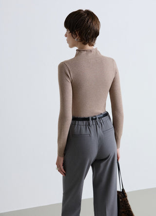 T-shirt con collo alto