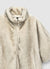 Giacca effetto peluche con zip e collo alto