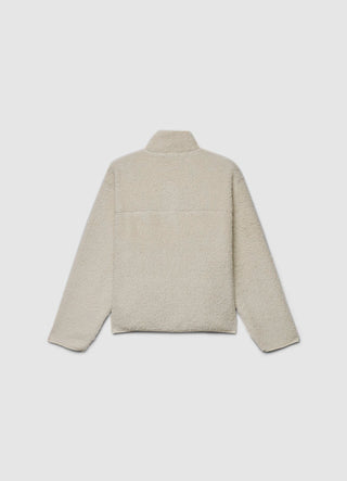 Fleece-Pullover mit halbem Reißverschluss