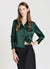 Camicia crop simil satin