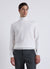Feinstrick-Pullover mit Stehkragen und Strukturmuster