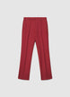 Gerade geschnittene Hose mit Schlitzen - S