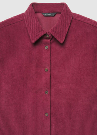 Unifarbenes Crop-Top aus Rippstrick