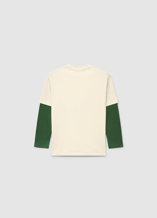 Oversize T-Shirt mit doppelärmeligem Effekt und Boston Celtics®-Print