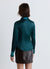 Camicia crop similsatin tinta unita