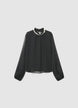 Camicia con collo gioiello - XXL