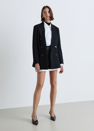 Mini skirt with contrasting trim