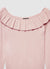 Maglia con scollo ampio e rouche