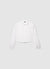 Camicia crop oxford a tinta unita