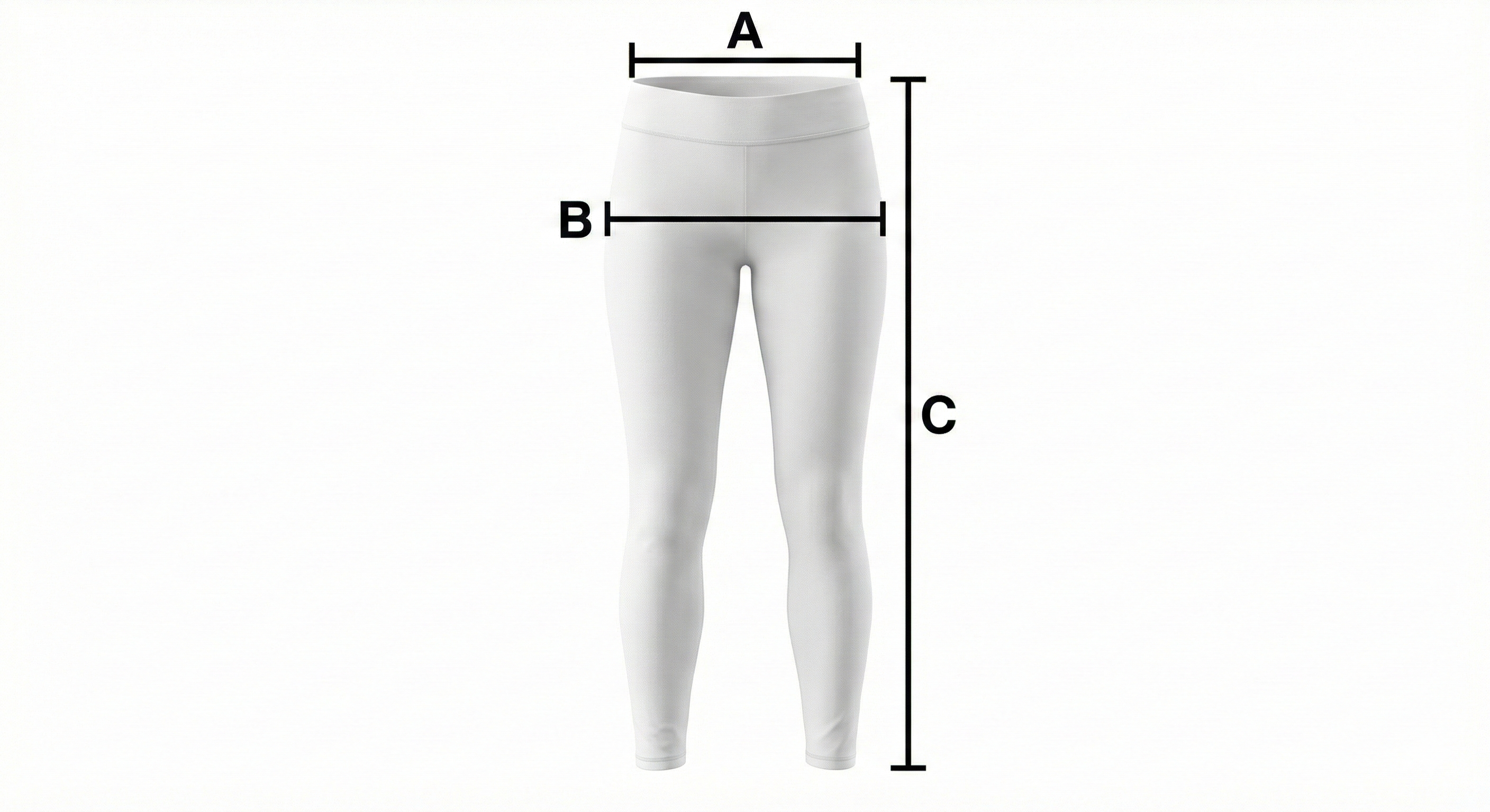 Guida punti di misura - Leggings Lungo Donna