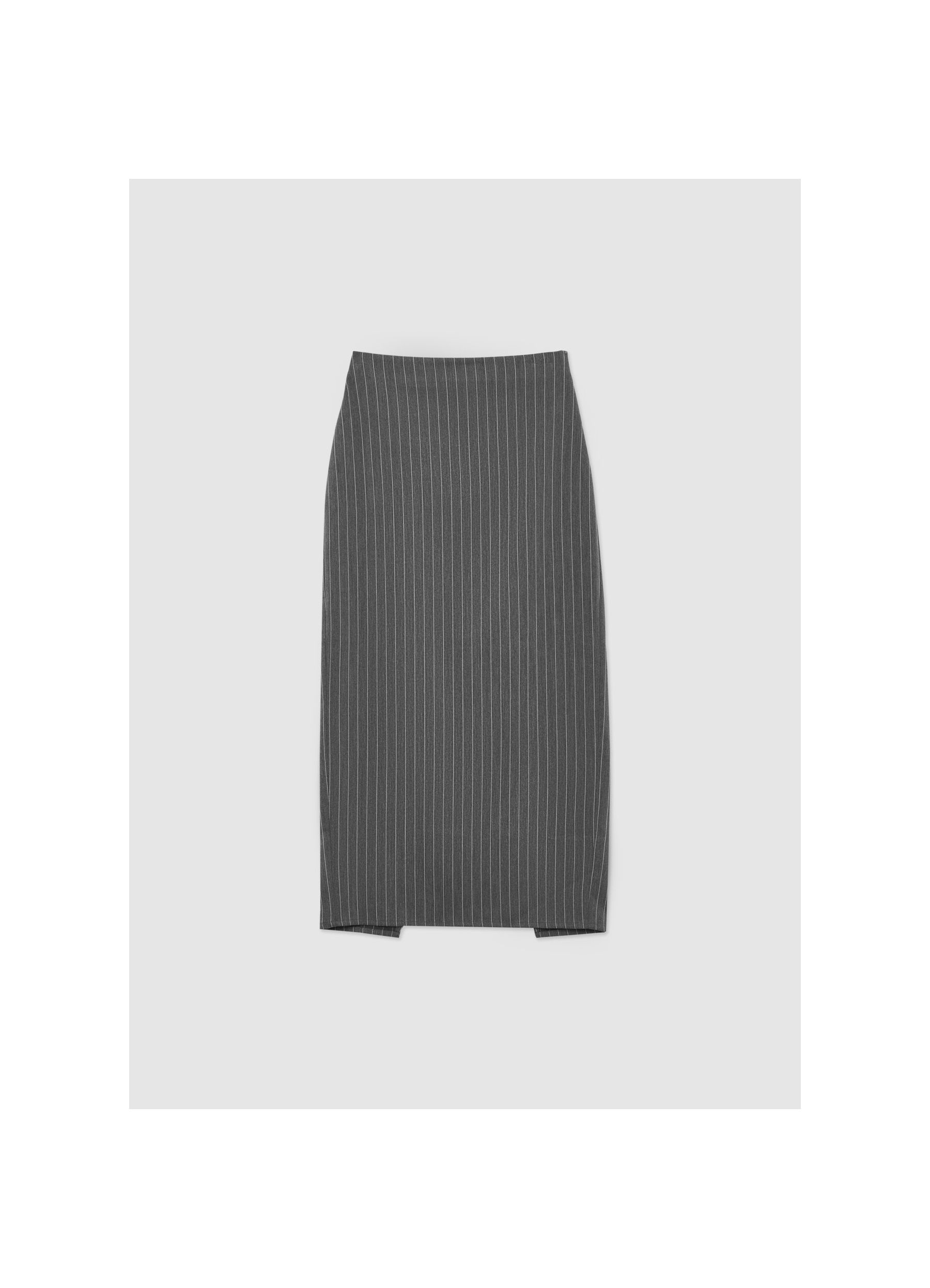 Pinstriped pencil skirt var grey dark | Calliope