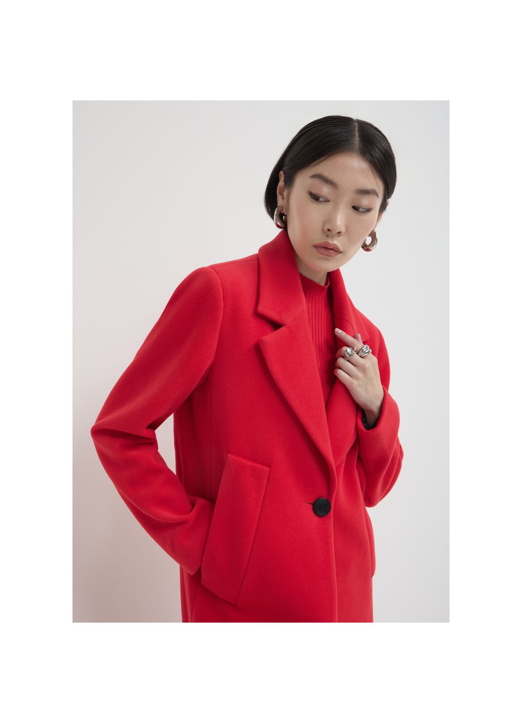 コート Mm Studio Red Wool Molo Coat Long coat red | Calliope