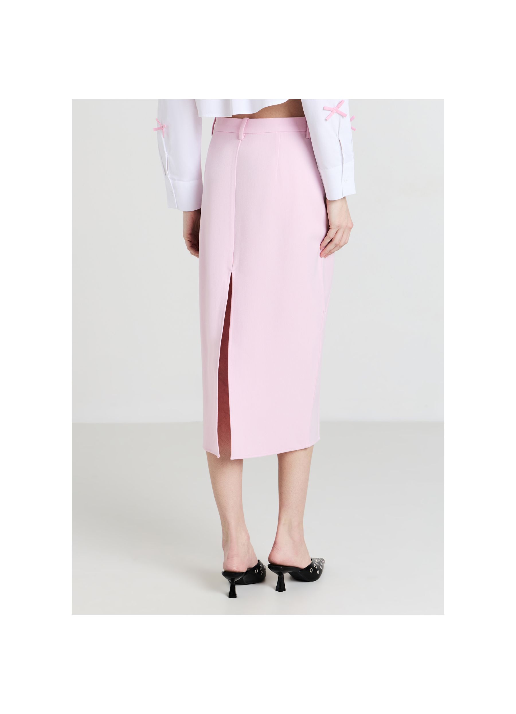 Long bow skirt pink light | Calliope