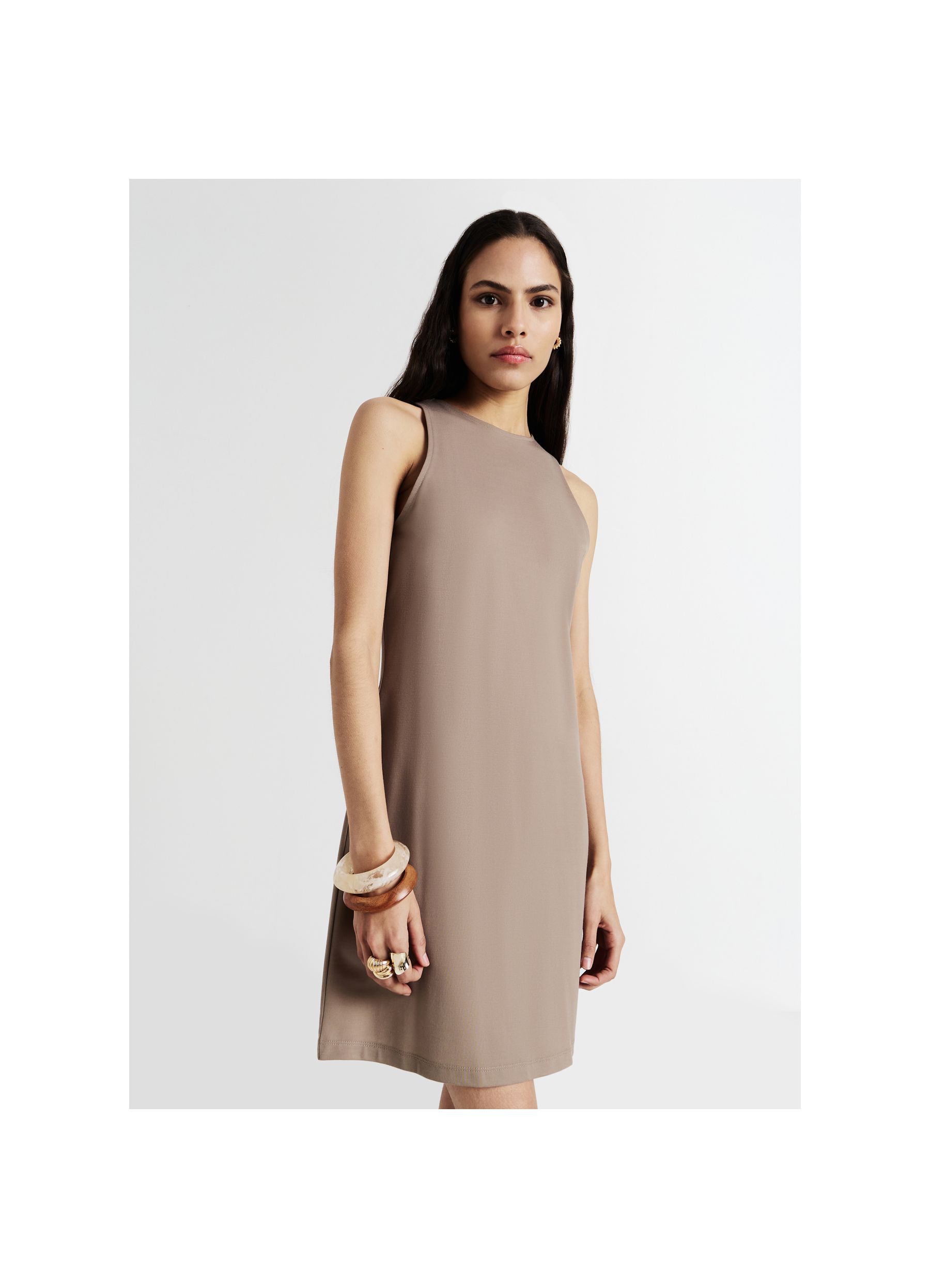 ✨美品 ✨MADISONBLUE DRESS VEST WOOL CANVAS Dress Grey Melange Linen Solid colour for Female - Xacus