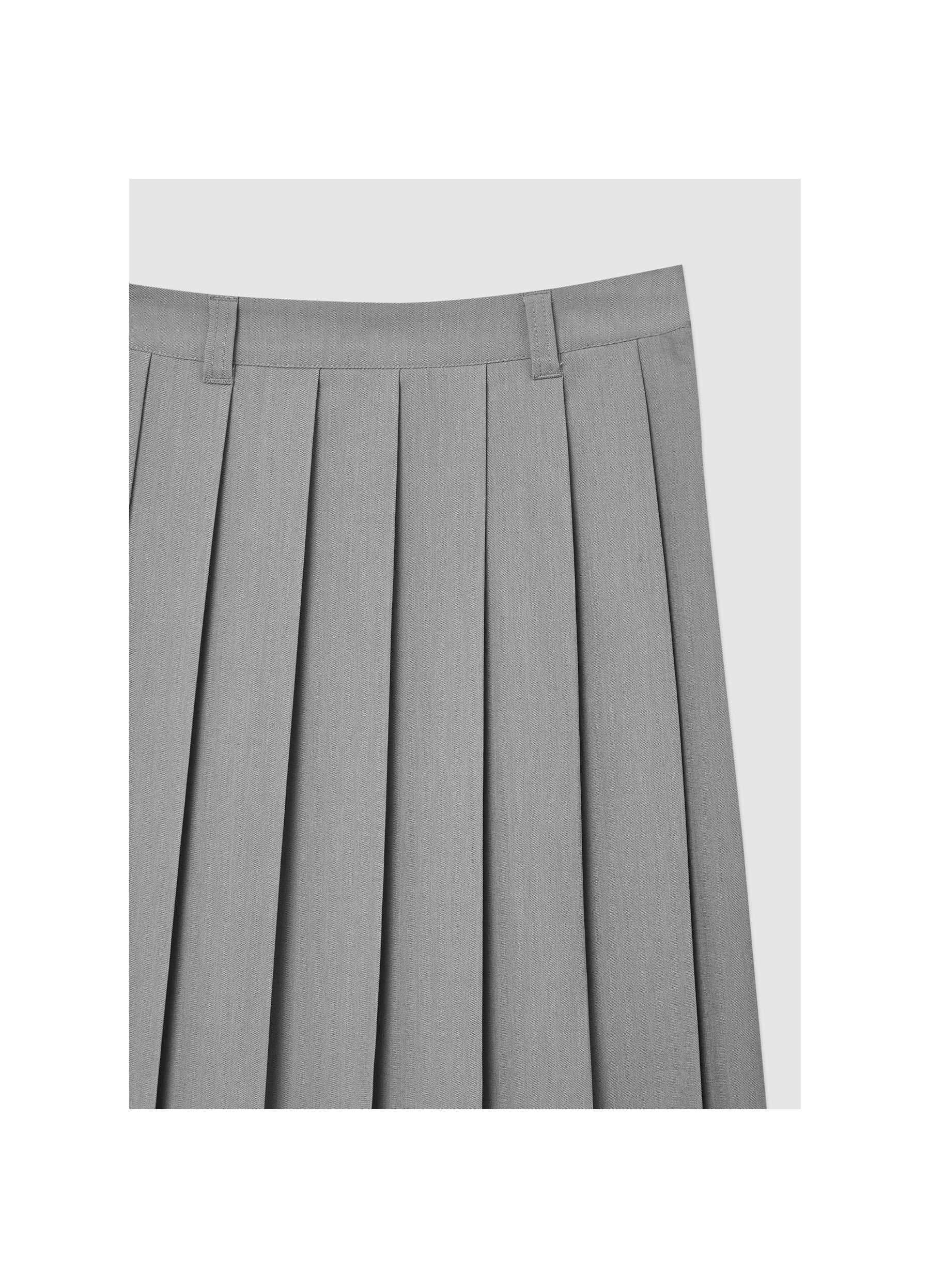 スカート helk SLIT PLEATED SKIRT (GRAY) スカート helk SLIT PLEATED SKIRT (GRAY) helk SLIT PLEATED