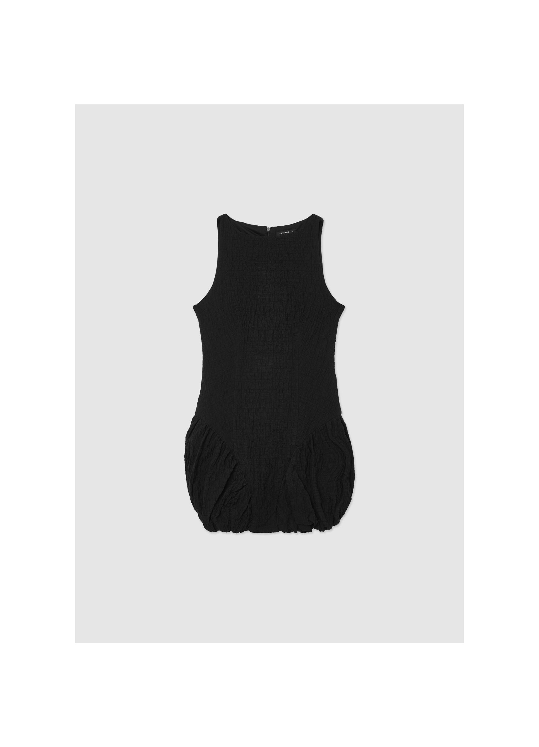 Short balloon dress black | Calliope