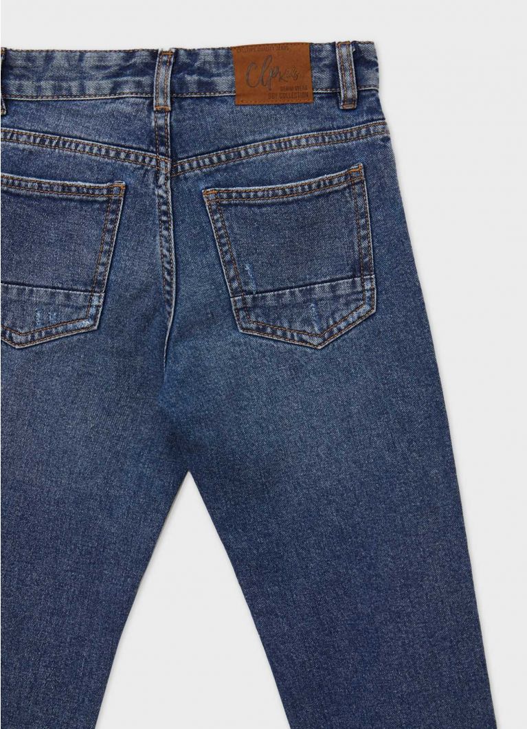 Дълъг дънков панталон Детски дрехи за момчета 022