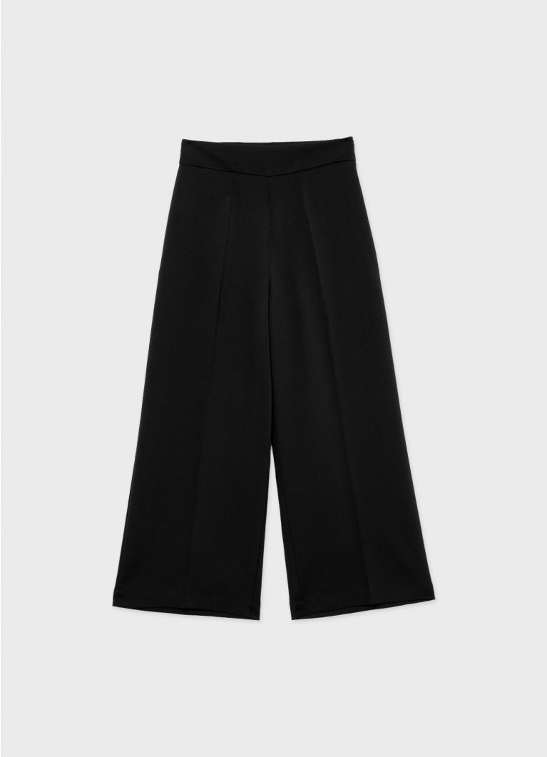 Pantalone palazzo cropped ultrablack Calliope