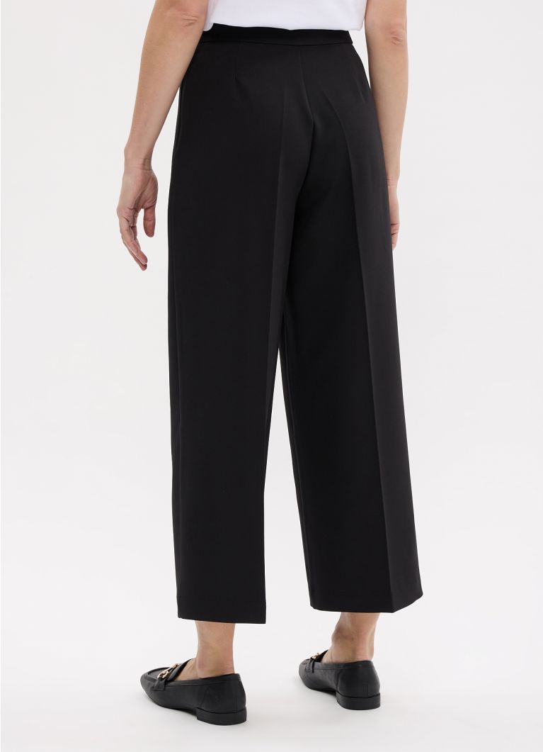 Pantalone palazzo cropped ultrablack Calliope