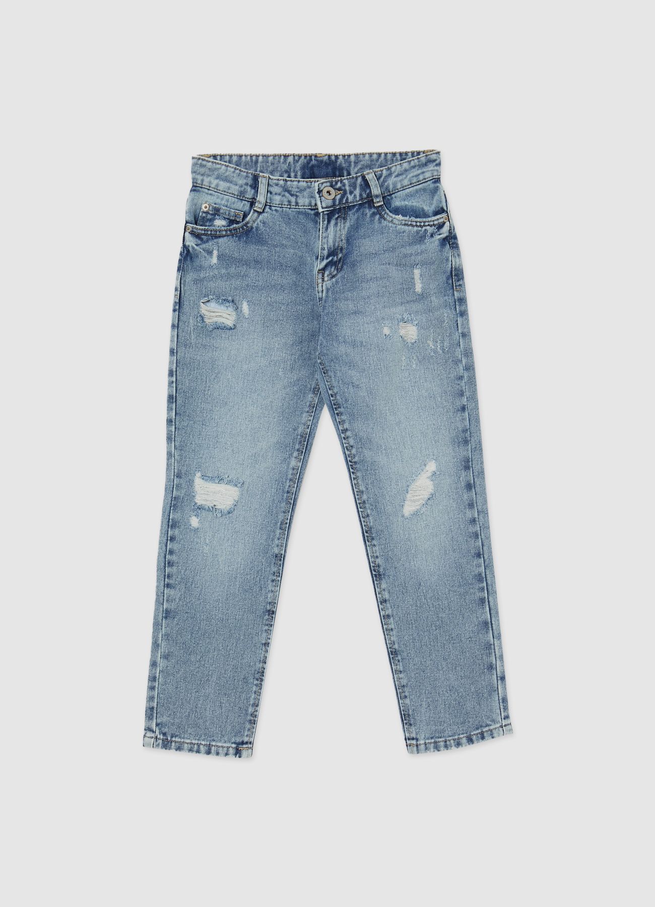 Jeans blu da bambino 100% cotone