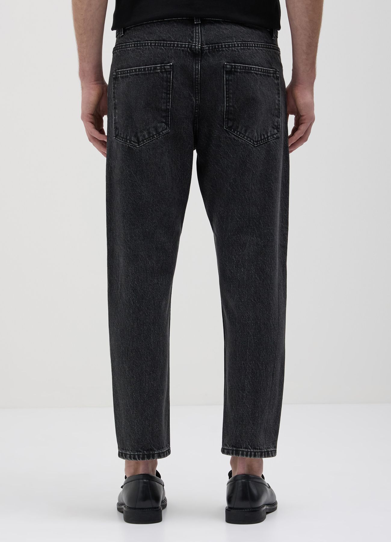 Jeans cropped nero denim Calliope