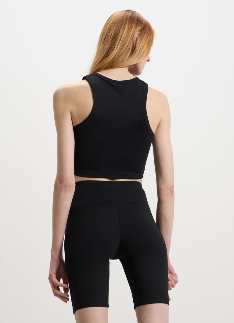 Cotton-blend cycling shorts black ultrablack Calliope