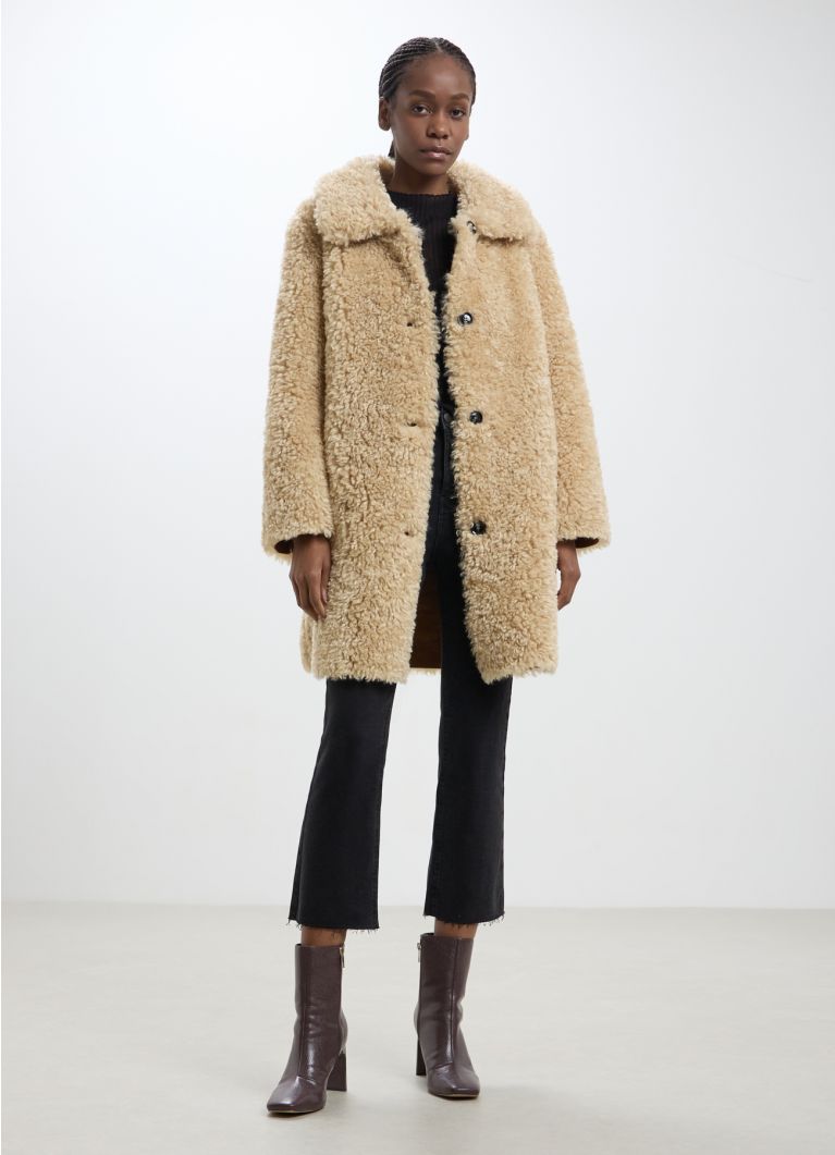 Beige Teddy Coat M And S Beige Teddy Fur Coat Michi Buy Coats