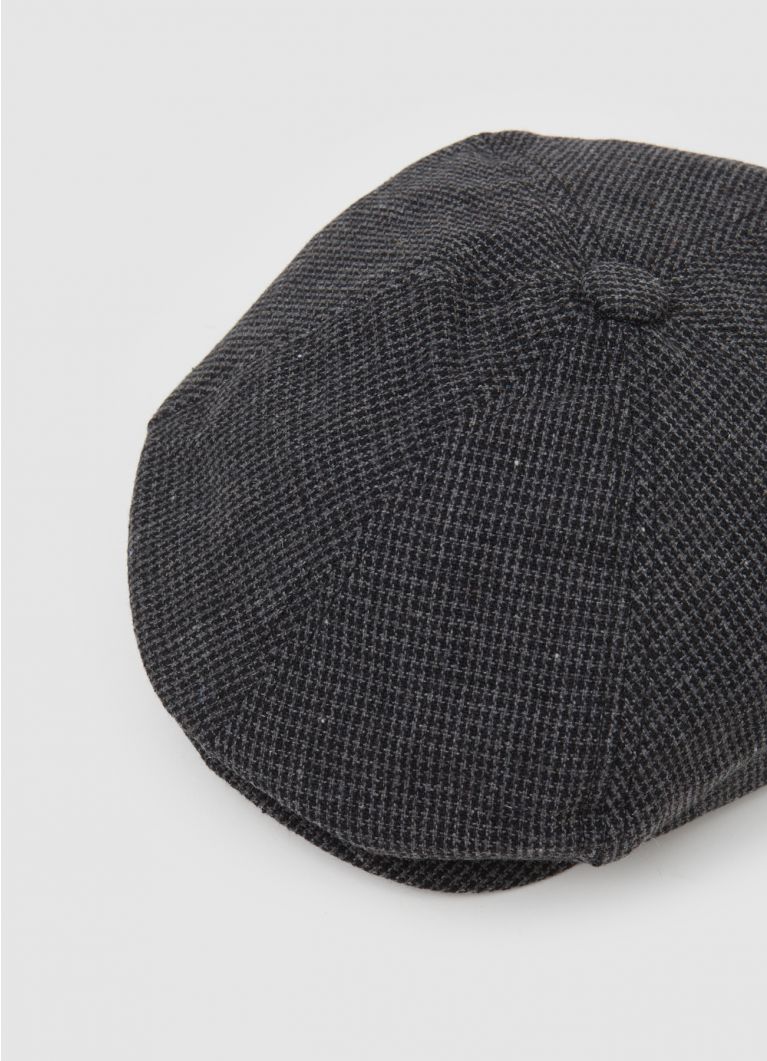 Patterned flat cap var antracite Calliope