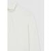 Long-sleeved T-shirt solid-colour White wool