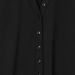 Solid-coloured fitted shirt Ultrablack