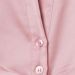 Satin crop shirt with ruffle Pink