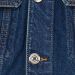 Passform-Jacke aus Denim Dunkles Blue Denim