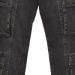 Skinny cargo jeans denim black