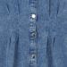 Džínsové košeľové šaty stredne svetlá modrá denim