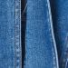 Džínsová košeľa s mašľou stredne svetlá modrá denim
