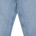 Jeans straight con cimosa Blu denim medio