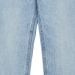 Straight jeans with turn-ups Light blue denim