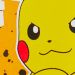 Sweat à capuche imprimé Pikachu Moutarde