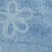 Flower print mom fit jeans Blu denim medio chiaro