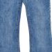 Gold button flare jeans Middle blue denim