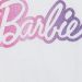 Tričko s potlačou Barbie vpredu/vzadu Optická biela