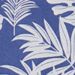 Chemise à motifs de feuilles Var bleu