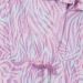 One-shoulder zebra-patterned sleepsuit  Var warm lilac
