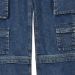 Multi-pocket cargo jeans Middle blue denim