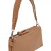 Bellows bag with chain Beige