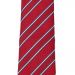 Pruhovaná kravata Červená