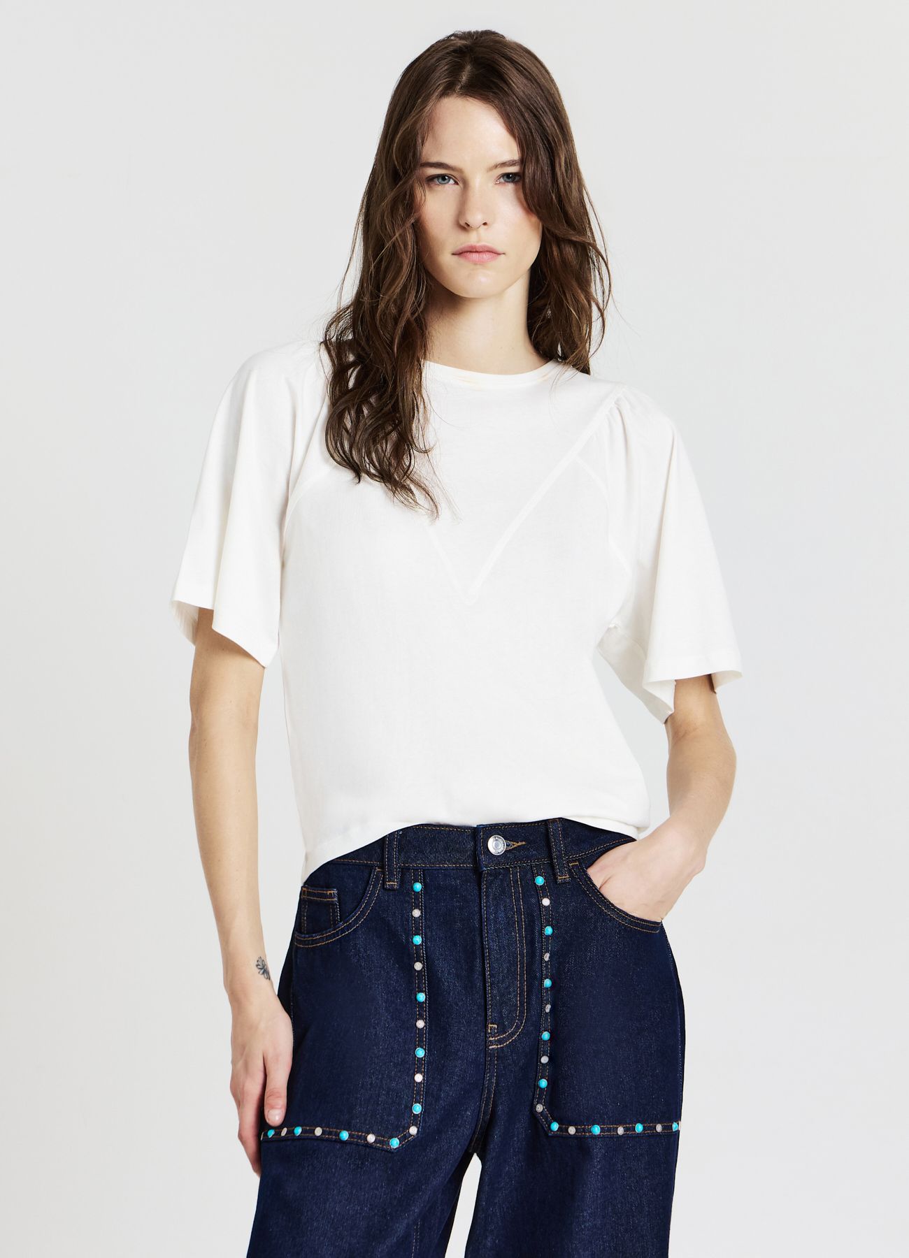 Short-sleeved T-shirt Woman Calliope det_2